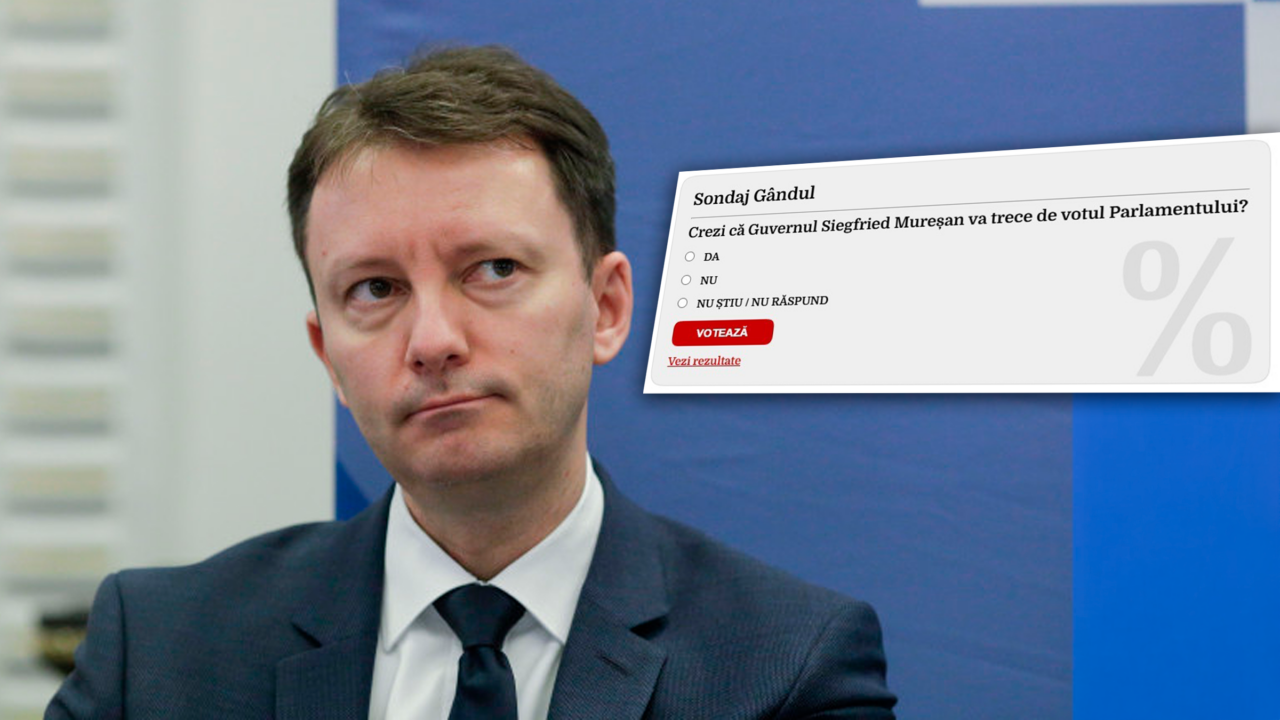 Sondaj Gândul: Majoritatea cititorilor crede că Guvernul Siegfried Mureșan va eșua în Parlament
