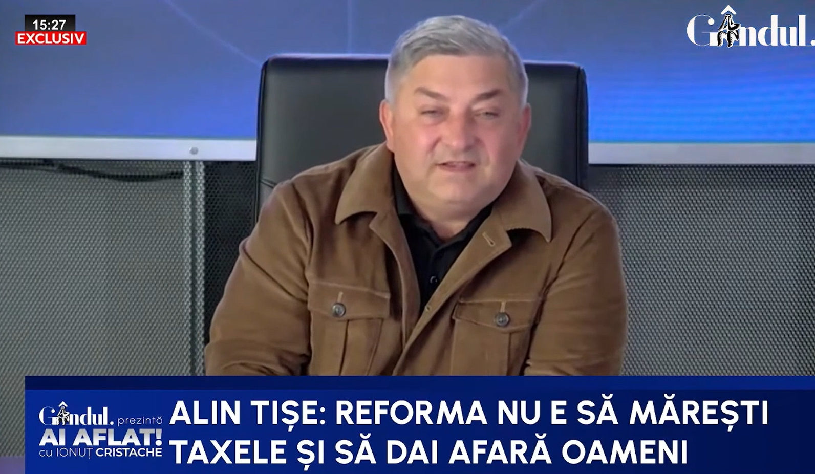Alin Tișe critică politicile guvernului Bolojan: „Ce a făcut nu a fost reformă”