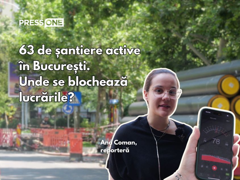 Bucureștiul este acoperit de șantiere: sunt 63 de lucrări deschise în capitală, conform Primăriei