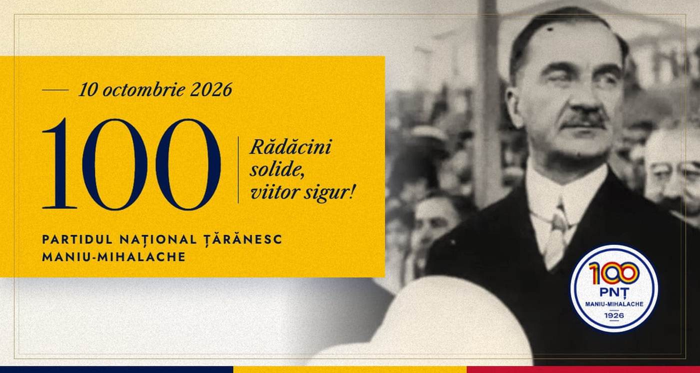 PNȚ Maniu-Mihalache organizează evenimente la București pentru marcarea centenarului partidului