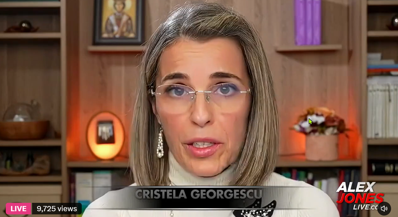Cristela Georgescu declară că regimul actual din România este mai grav decât cel de dinainte de 1989